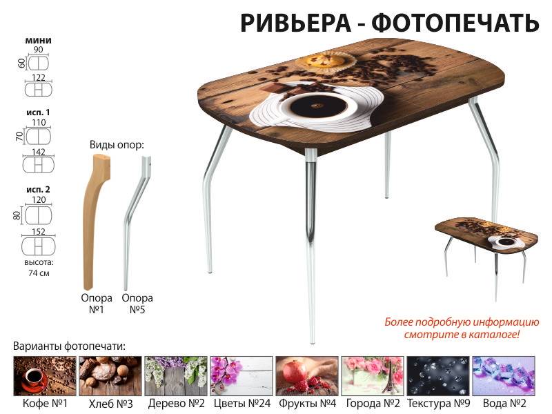 стол ривьера фотопечать в Саранске