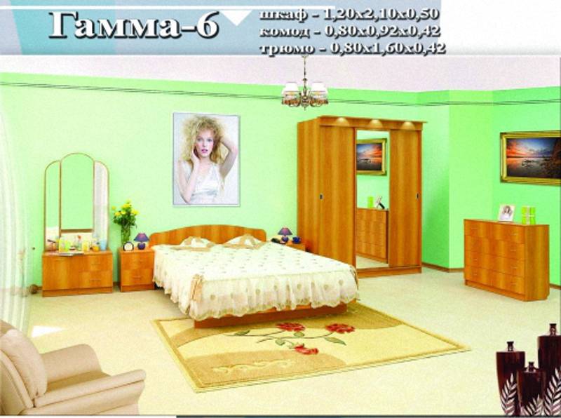 спальный гарнитур «гамма 6» в Саранске