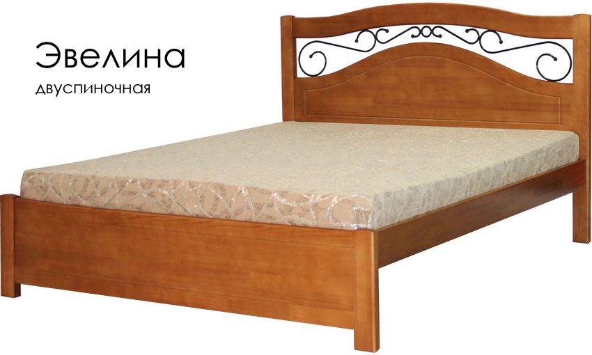 деревянная с ковкой кровать эвелина в Саранске