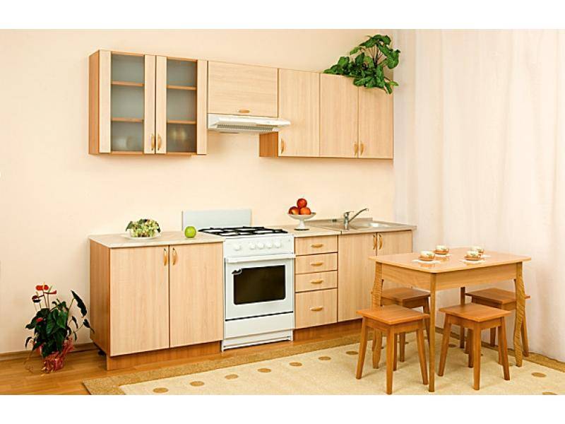 кухонный гарнитур прямой алеся клен в Саранске