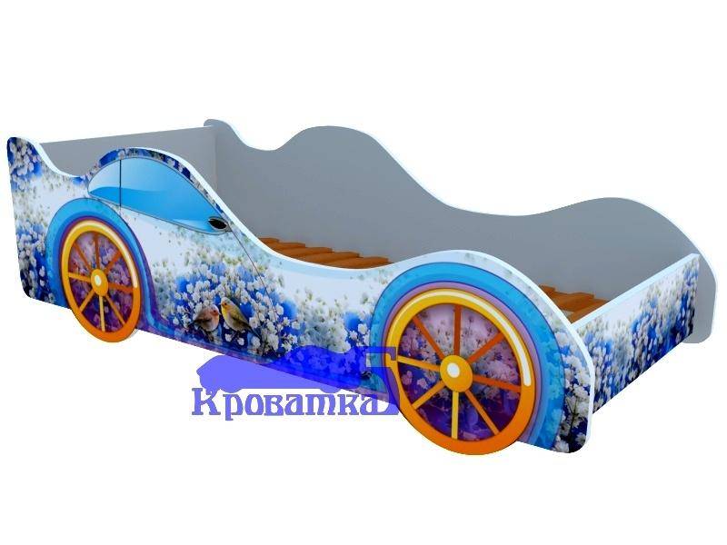 кровать-машина с фотопечатью зяблики в Саранске