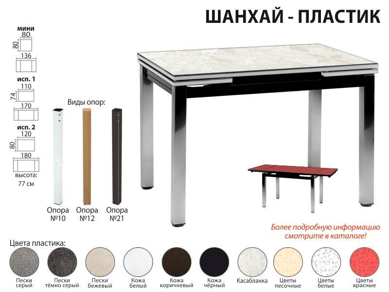стол обеденный шанхай пластик в Саранске