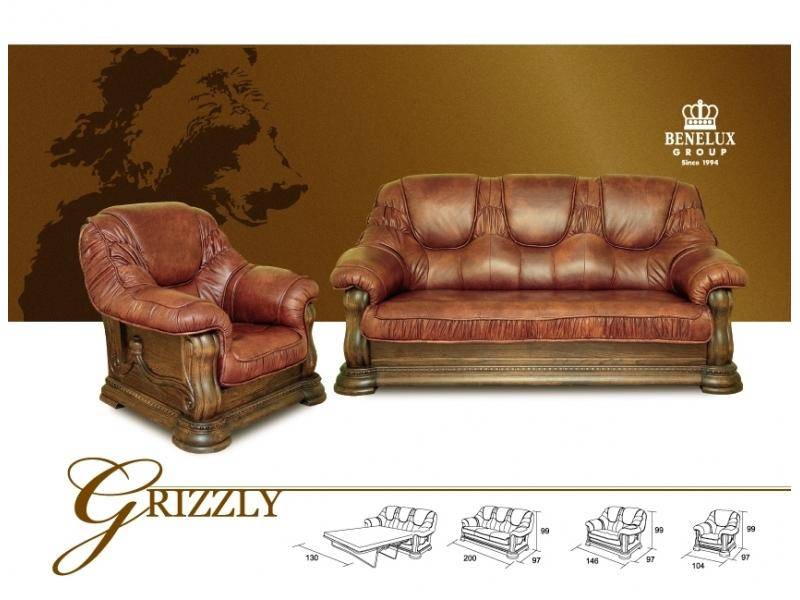 кожаный диван grizzly в Саранске