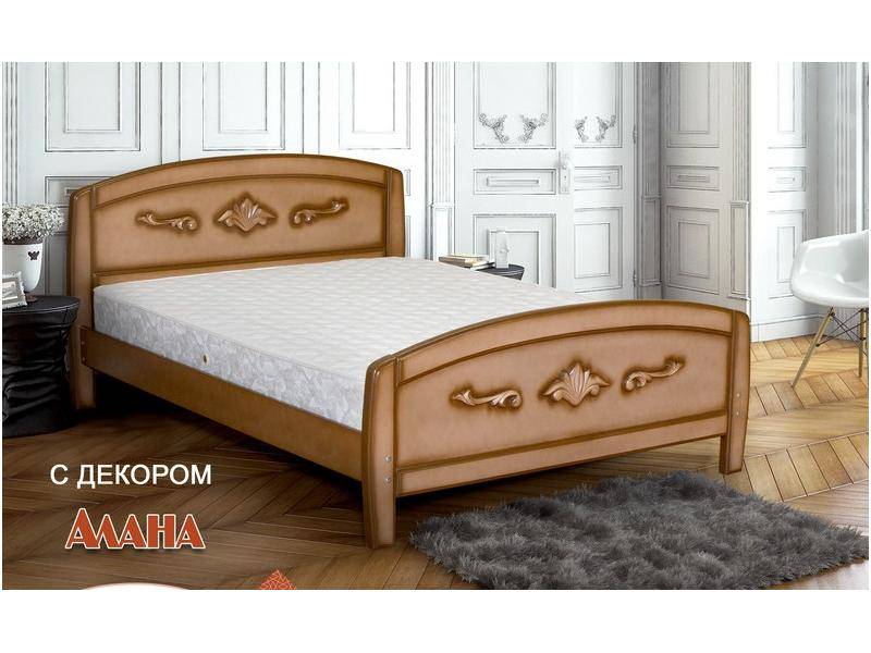 двуспальная кровать алана с декором в Саранске