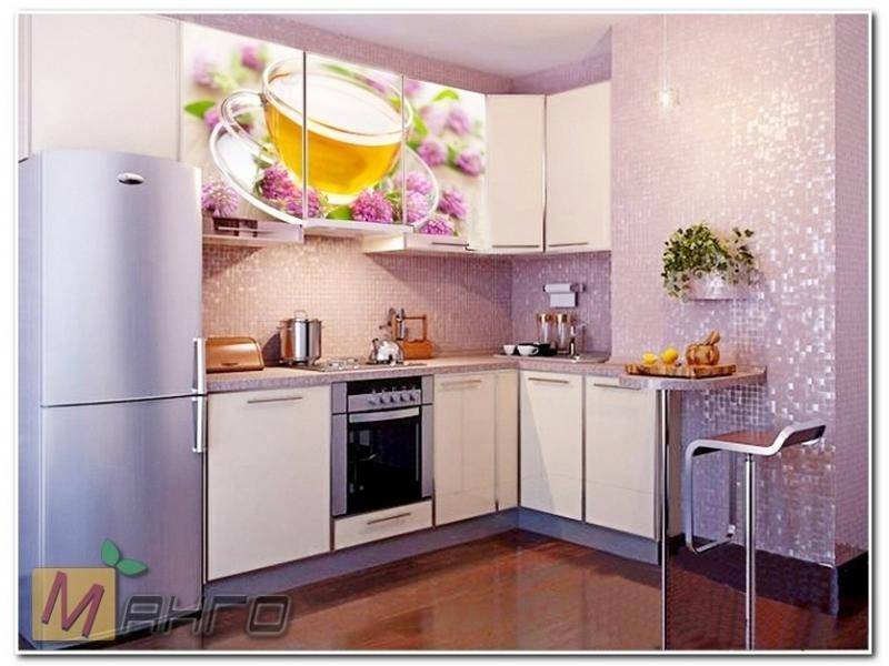 угловая кухня жасмин с фотопечатью в Саранске
