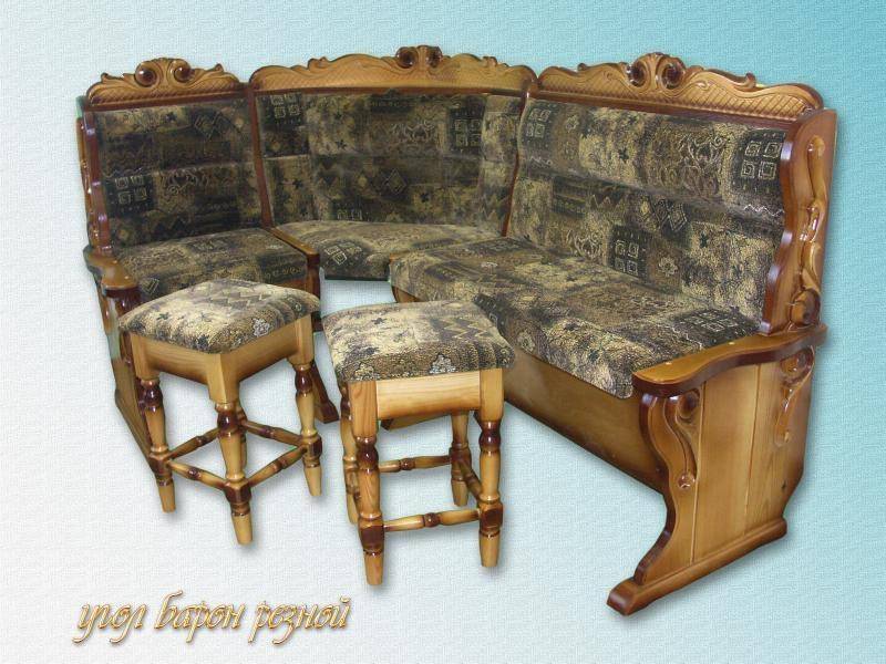 кухонный уголок барон резьба в Саранске