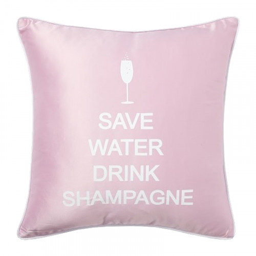 подушка с надписью save water drink shampagne в Саранске
