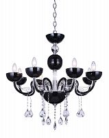 подвесная люстра crystal lux luccila sp8 черная в Саранске