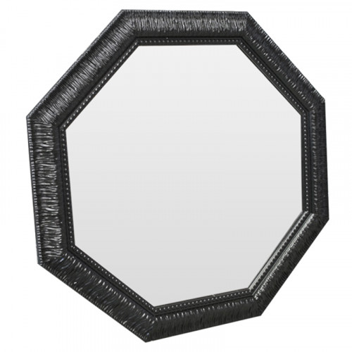 зеркало восьмиугольное черное с резьбой black sparkle в Саранске