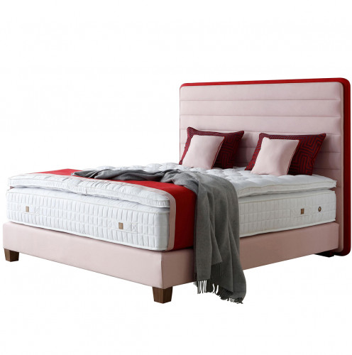 кровать двуспальная 180х200 розовая lounge headboard в Саранске