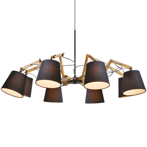 подвесная люстра arte lamp pinoccio a5700lm-8bk в Саранске