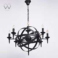подвесная люстра mw-light замок 249017208 черная в Саранске