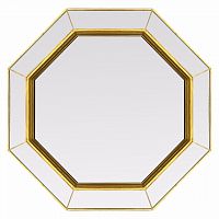 зеркало золотое венецианское восьмиугольное espresso gold в Саранске