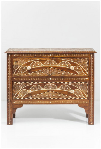 kare design комод sherazade, коллекция "шахерезада", ручная работа 100,5*85*35, палисандр, верблюжья кость, коричневый в Саранске