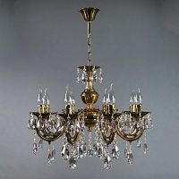 подвесная люстра ambiente aria 8818/8 pb tear drop бронза в Саранске