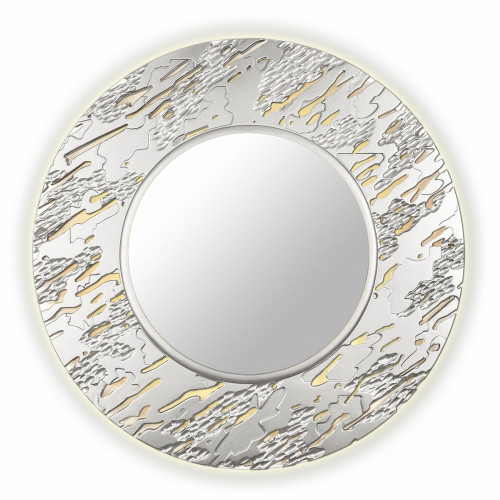 зеркало серебряное круглое диаметр 99 см с декором reef в Саранске