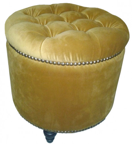 пуф круглый modena golden light золотой в Саранске