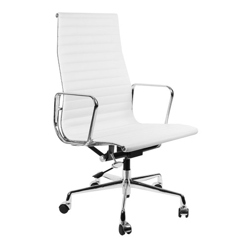 кресло eames style белая кожа в Саранске