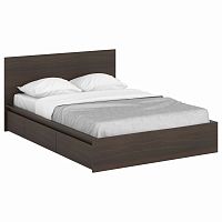 кровать деревянная двуспальная 160х200 коричневая unit dark brown в Саранске