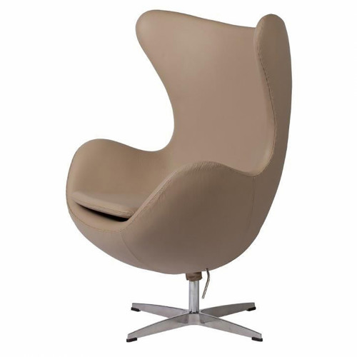 кресло egg chair кожа темно-бежевое в Саранске