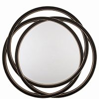 зеркало круглое черное большое диаметр 120 см round s в Саранске
