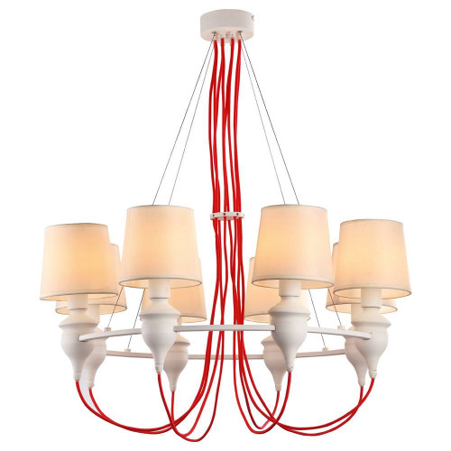 подвесная люстра arte lamp sergio a3325lm-8wh в Саранске