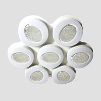 потолочный светодиодный светильник ambrella light orbital crystal sand fs1587/7 364w d880*800 в Саранске