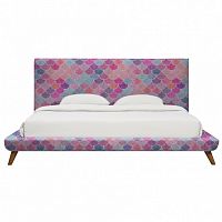 кровать двуспальная 160х200 розовая chameleo waterfall в Саранске