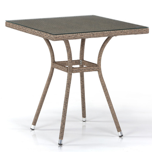 стол из иск. ротанга t282bnt-w56-70x70 light brown в Саранске