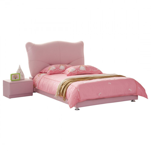 кровать pink leather kitty 120х200 в Саранске
