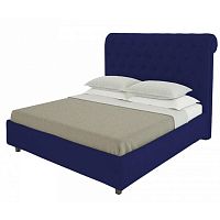 кровать sweet dreams 90х200 велюр синий р в Саранске