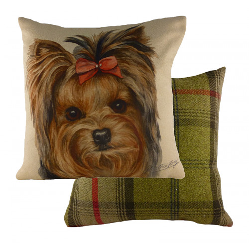 подушка с принтом waggydogs yorkie в Саранске