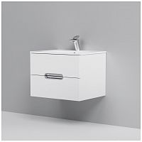 тумба под раковину am.pm spirit m70fhx0602wg33 подвесная, ящики с доводчиками, 60 см, белый глянец в Саранске