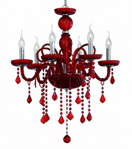 подвесная люстра ideal lux giudecca sp6 rosso в Саранске