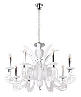 подвесная люстра crystal lux letisia sp8 white белая в Саранске