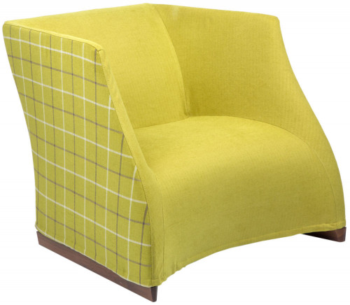 кресло vivienne armchair yellow checkerboard в Саранске