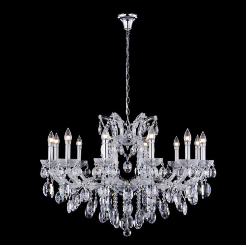 подвесная люстра crystal lux hollywood sp12 chrome в Саранске