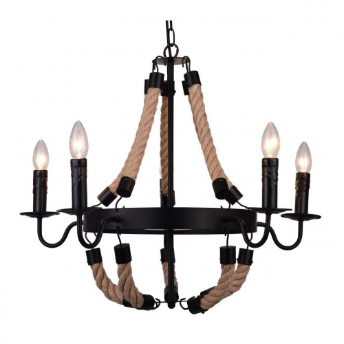 подвесная люстра arte lamp marsiglia a8956lm-5bk в Саранске
