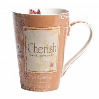 кружка cherish персикового цвета в Саранске