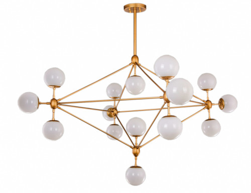 люстра modo 15 gold золото, белые плафоны в Саранске