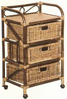 комод с плетёными ящиками tower (темный) в Саранске