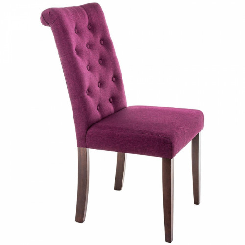 стул деревянный amelia dark walnut / fabric purple в Саранске
