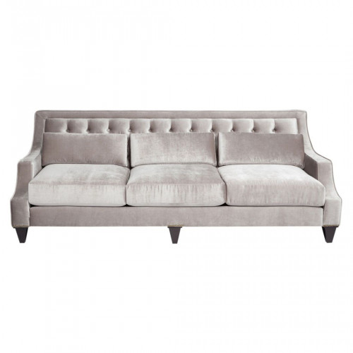диван tufted прямой серый в Саранске