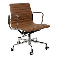 кресло eames style коричневая кожа в Саранске