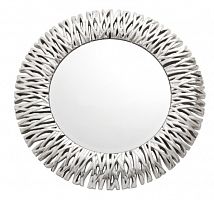 зеркало круглое серебряное в раме с ветками peyto в Саранске
