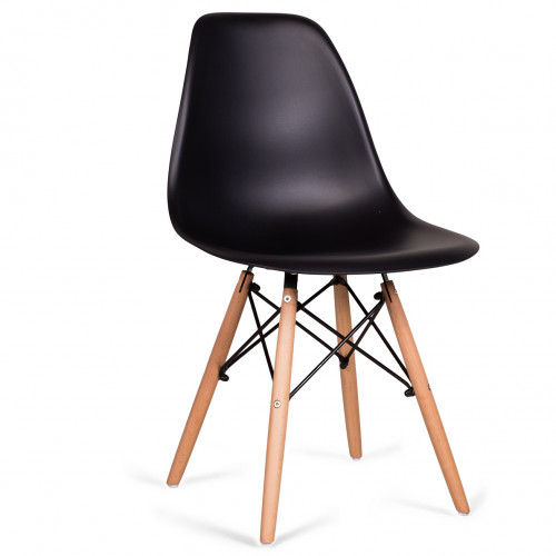 стул деревянный pc-015 черный (eames style) в Саранске