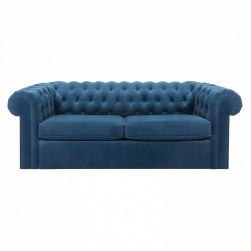 диван chesterfield прямой синий в Саранске