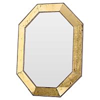 зеркало золотое восьмиугольное в состаренной раме aristocrat gold в Саранске