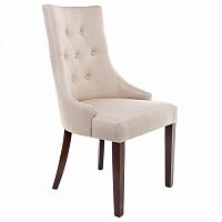 стул деревянный elegance dark walnut / fabric cream в Саранске