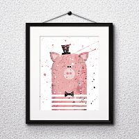 постер pig а4 в Саранске